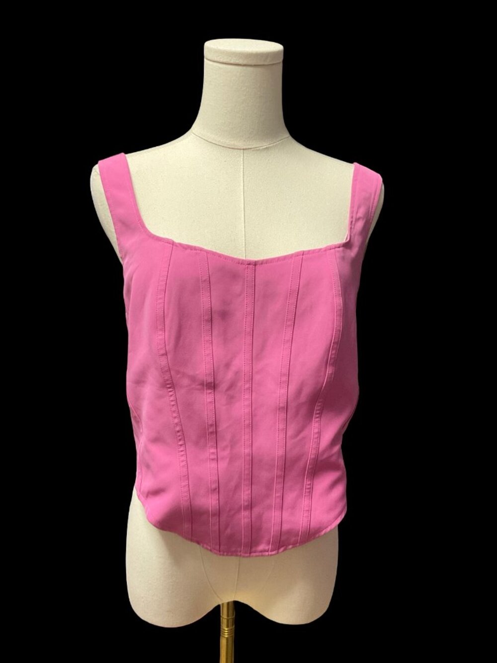 Pink Bustier w/ Seaming Details